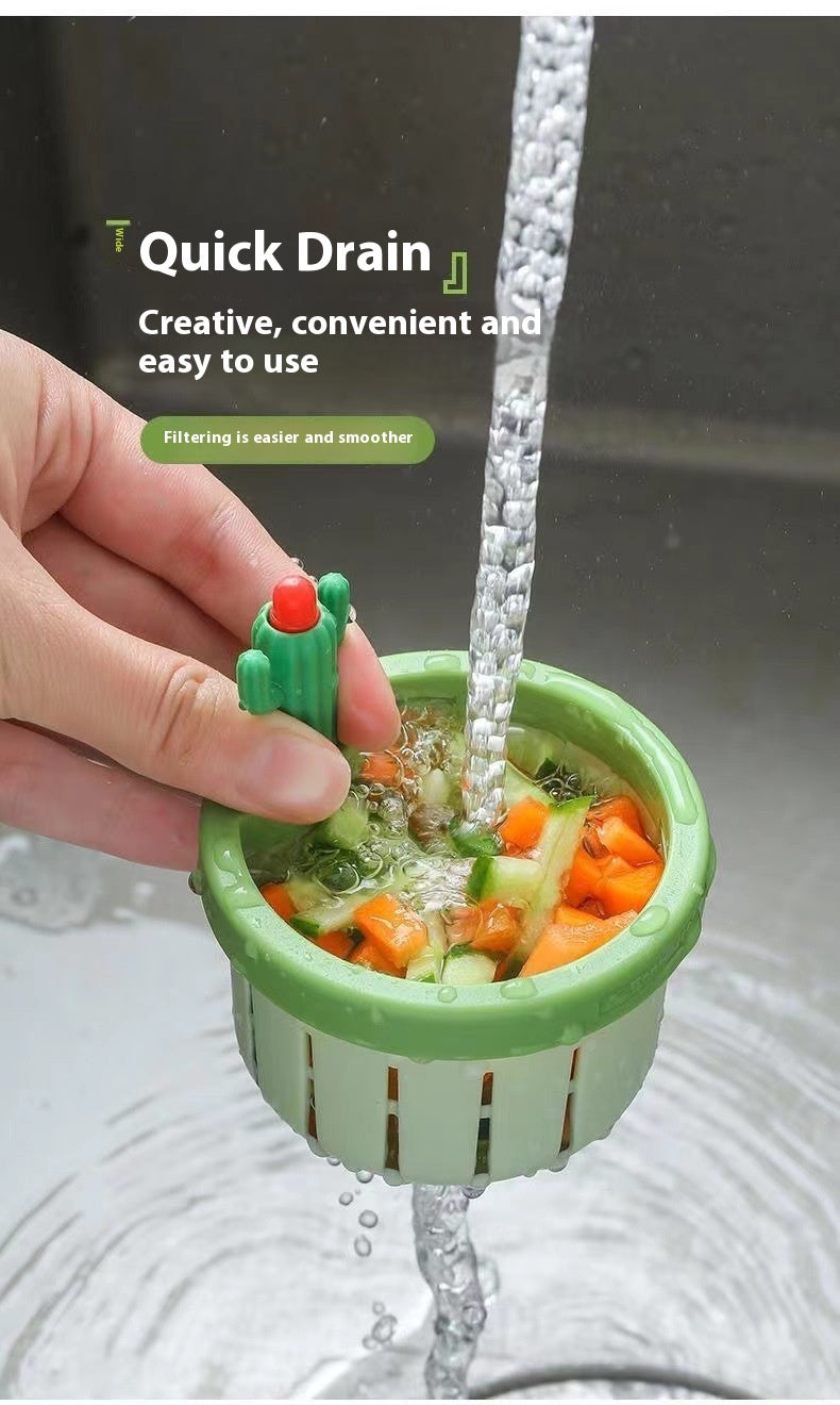 Kitchen Sink Drain Filter – Cactus Style