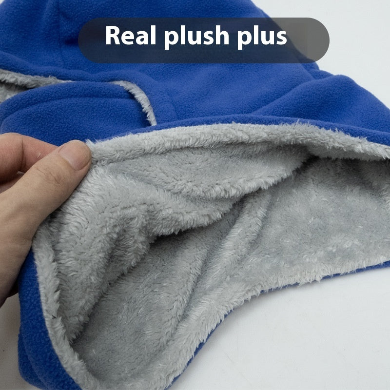 Winter Fleece Hooded Face Cover