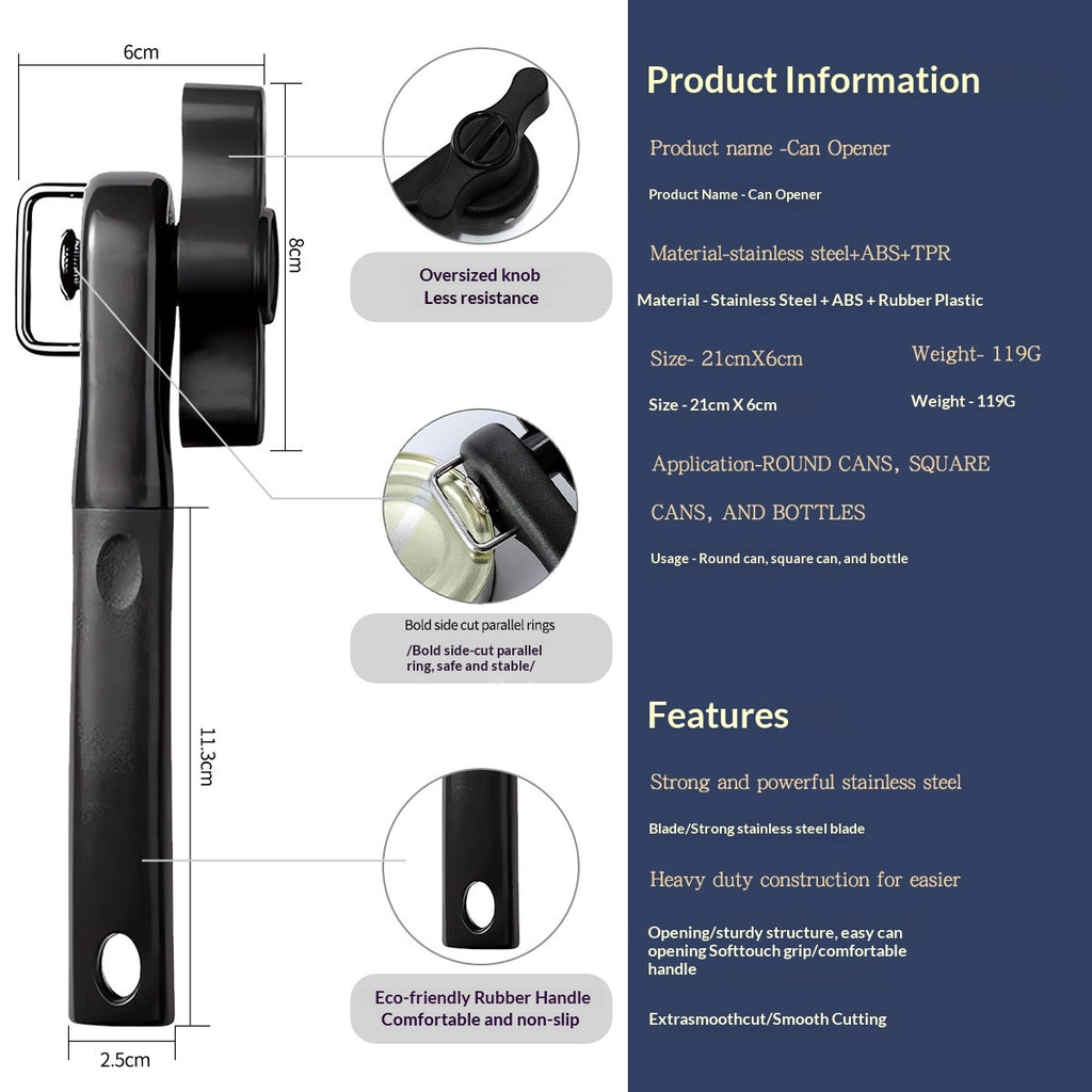 Manual Stainless Steel Can Opener