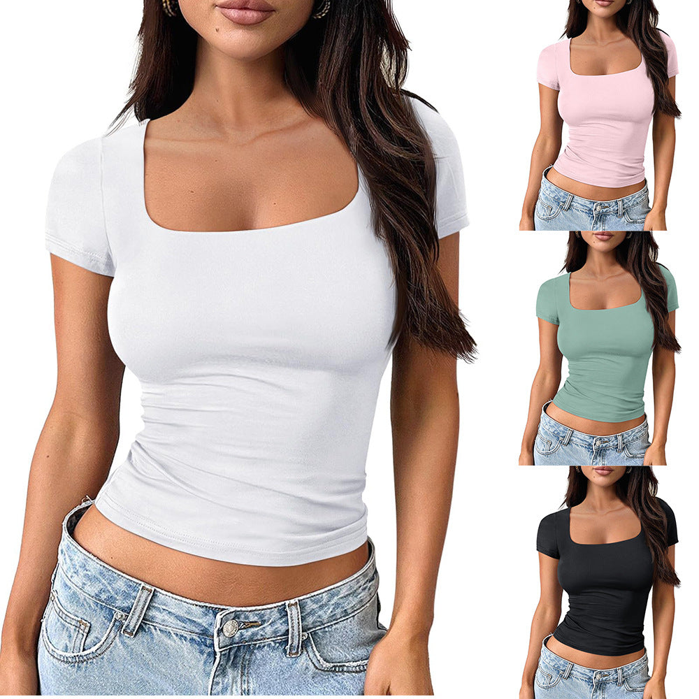 Women’s U-Neck Slim Fit T-Shirt