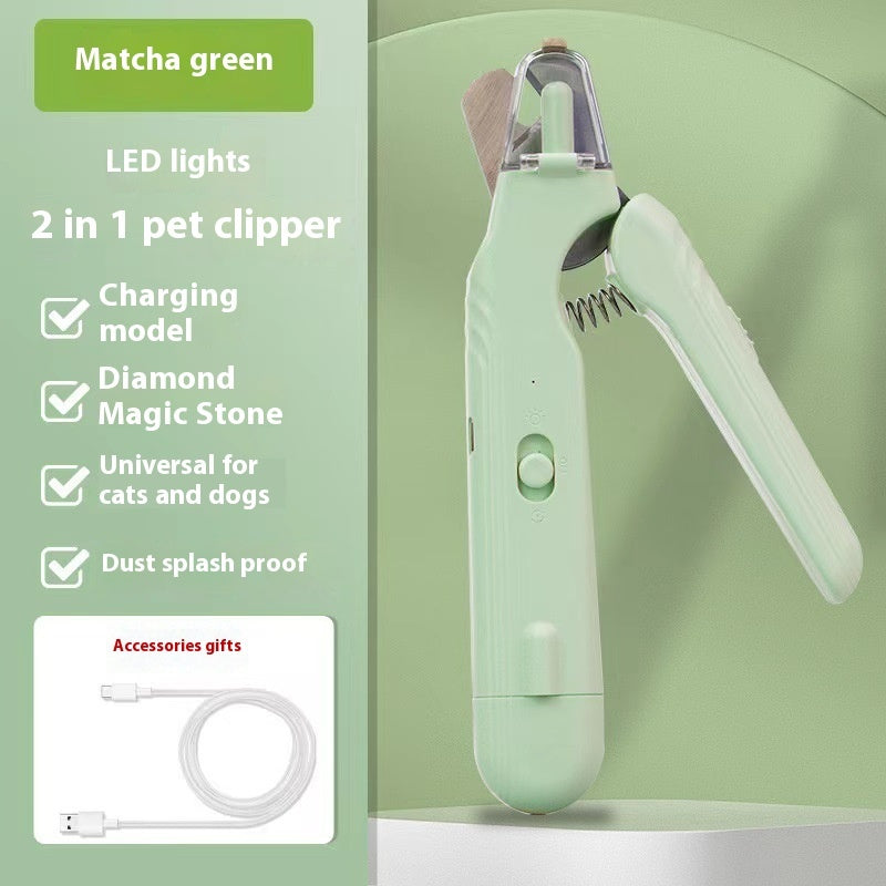 LED Pet Nail Clippers – Safe Trimmer for Dogs & Cats