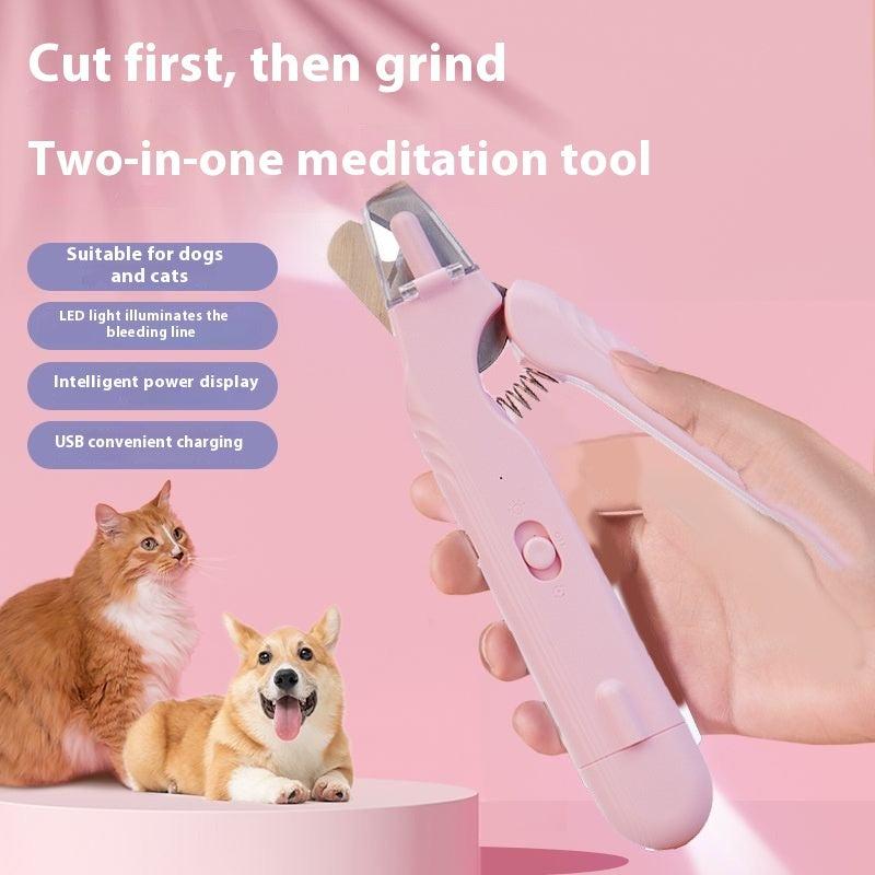 LED Pet Nail Clippers – Safe Trimmer for Dogs & Cats