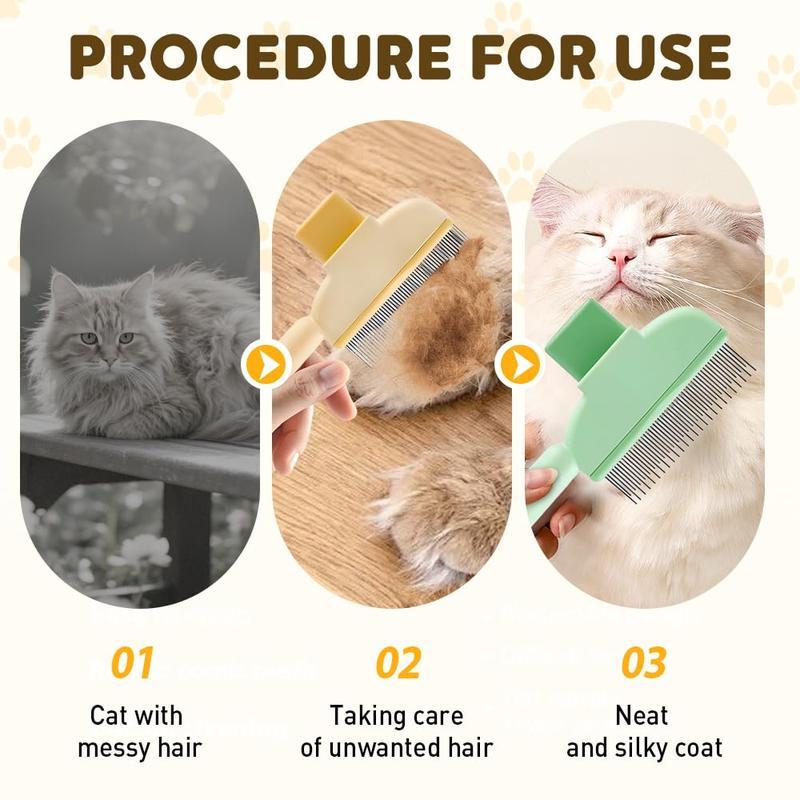 Pet Self-Cleaning Grooming Comb