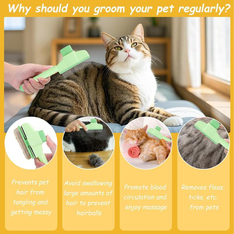 Pet Self-Cleaning Grooming Comb
